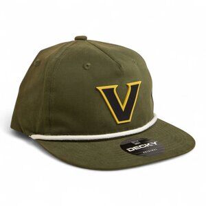 Vanderbilt Commodores Black 3D Classic Rope Hat- Olive/ White